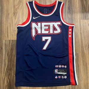 Men's Brooklyn Nets Kevin Durant Nike Blue Authentic Player Jersey -City Edition